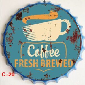 Nắp chai bia 35cm - Coffee Fresh Brewed  GC-20
