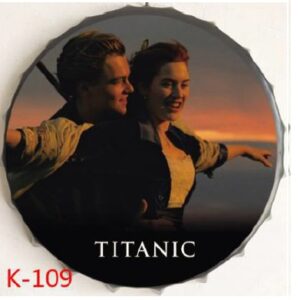 Nắp chai bia 35cm deccor retro vintage Titanic GK-109