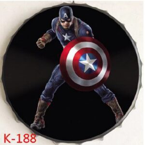 Nắp khoén chai bia 35cm decor Captain American GK-188