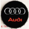Nắp chai bia 35cm trang trí - Logo xe Audi GK-74