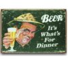 Tranh decor retro 30x20 - Beer It's What's for Dinner YC23-3774