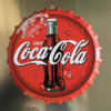 Nắp chai bia 13cm decor - Coca Cola YC13-10