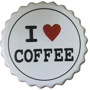 Nắp chai bia 13cm decor - I Love Coffee YC13-39