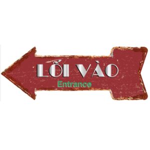 45x16cm Mũi Tên "Lối Vào" Entrance  CMT-12b