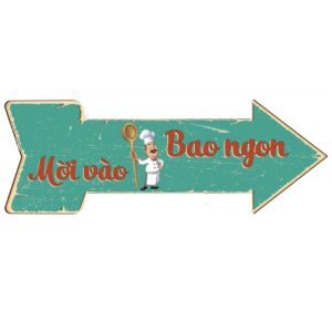 45x16cm Mũi Tên Mời Vào - Bao Ngon  CMT-13a