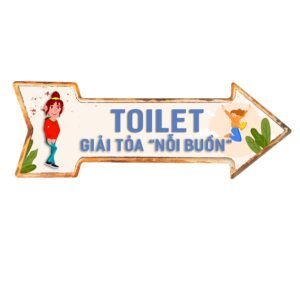 45x16cm Mũi tên Toilet Giải Tỏa "Nỗi Buồn"  CMT-20b