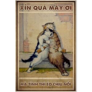 Tranh Bia tiếng Việt Vui 20x30cm - Xỉn Quá Mày Ơi  CB23-857