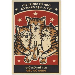 Tranh Bia tiếng Việt Vui 20x30cm - Lúc trước cứ ngỡ...  CB23-854