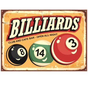 Tranh Thiếc 30x20cm Decor Quán BiDa