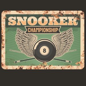 Tranh retro 20x30cm Snooker Championship  CL23-106