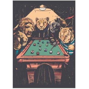 30x40cm Billiards, Báo, Sư Tử & Hổ  CL34-111
