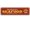 Tranh thiếc retro 40x10cm SeaFood Caught & Served Daily  CT-103