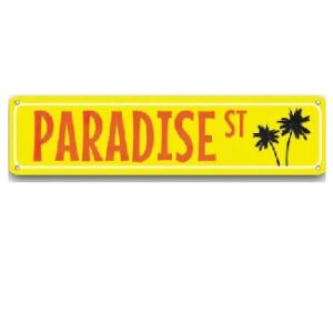 Tranh thiếc 40x10 Paradise st  CT-154