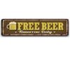 40x10cm Free Beer Tomorrow Only  CT-190