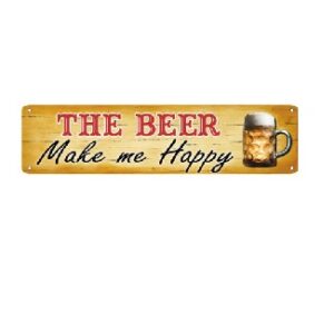 40x10cm The Beer Make Me Happy  CT-209