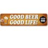 Tranh sắt 40x10cm Good Beer - Good Life  CT-214