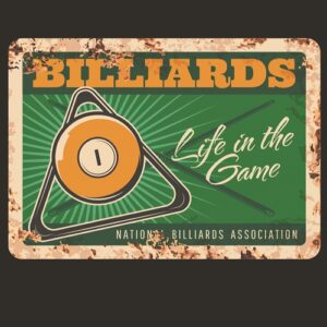 Tranh retro 40x30 Billiards, Life in the Game  CL34-107