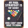 20x30cm My Pool Strategy is Top Secret  CL23-114