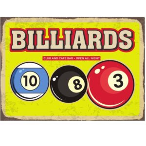 30x20cm Billiards Club & Cafe Bar  CL23-118