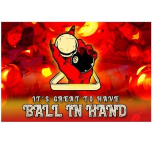 Tranh sắt 30x20cm Ball in Hand  CL23-119