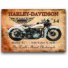 Tranh xe Harley Davidson '34 Model "RL" 40x30cm   YC34-1157