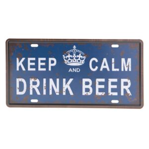 Tranh 30x15cm - Keep Calm and Drink Beer  YC-112