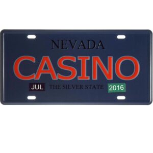 Biển số xe 15x30cm - Nevada Casino YC-204