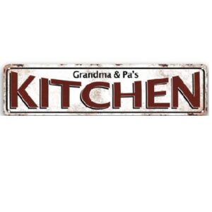 40x10cm Grandma & Pa's Kitchen  CT-218