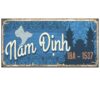 30x15cm Biển số xe Việt Nam decor - Nam Định VN18