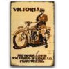 Tranh thiếc retro 40x30cm - Victoria Motorrader YC34-1377