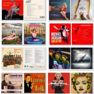 Bìa vỏ đĩa than vinyl 2 mặt hình 30x30cm siêu dày (định lượng giấy I300) cán màng - LH để gửi catalogue