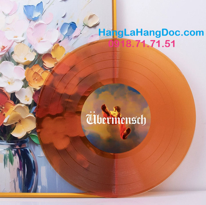 đĩa than 12 inch trong suốt decor nhiều màu sắc cực đẹp cho quán cafe phong cách retro